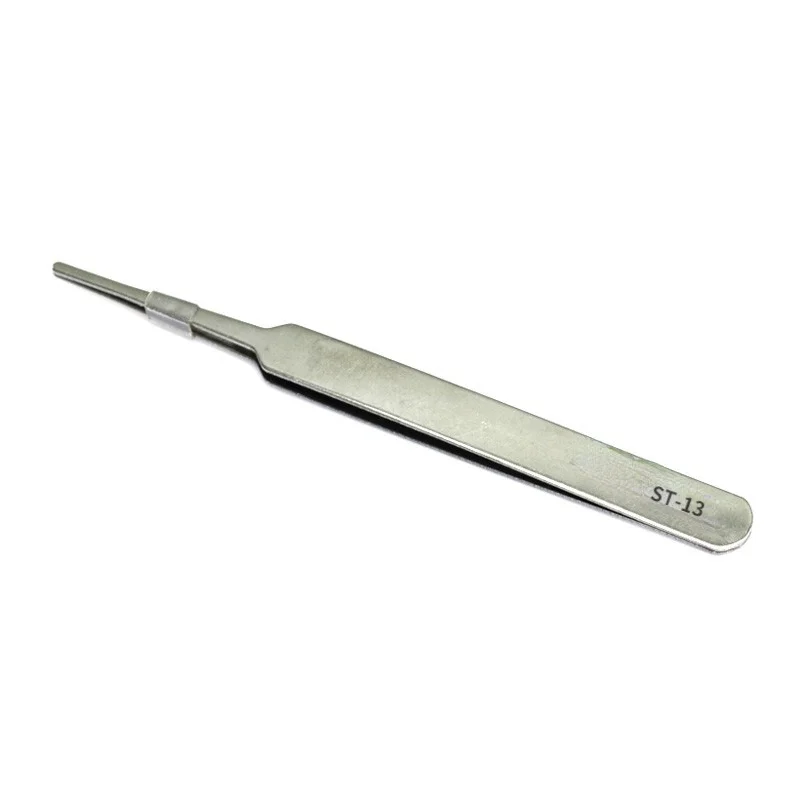 

Stainless Steel Tweezers Watchmaker Repair Jewelry Tools For Jewelry & Repairing ST-13 Straight Length 120 mm 5 / PK