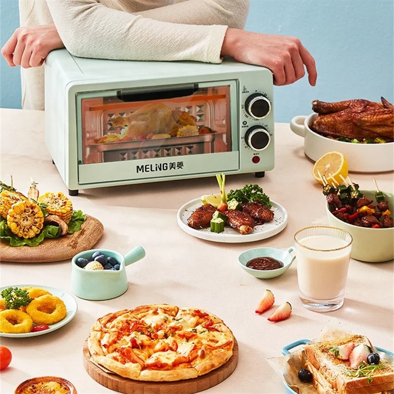 Electric Oven Timing 12L Multi-function Stainless Steel ter Cake Bread Baking Machine for Home 800W 220V KX10