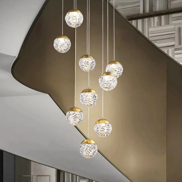 Nordic Villa Glass Bubble Spider Chandelier For Living Room Hotel Luxury  Modern Design Hanging Light Fixtures Suspended Luster - Chandeliers -  AliExpress