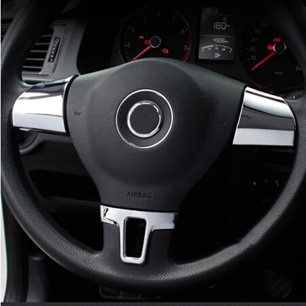 Наклейка на руль автомобиля для Volkswagen VW Golf 6 MK6 Polo Jetta MK5 2009 2010 2011 bora украшение