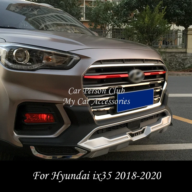 Для Hyundai ix35 2018 2019 Передняя головка Центральная решетка крышка сетка бампер рамка