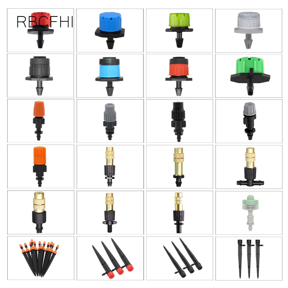 

RBCFHl Garden Irrigation Drip Irrigation of Various Varieties Connector Spray Sprinkler Stake Dripper Brass Nozzle