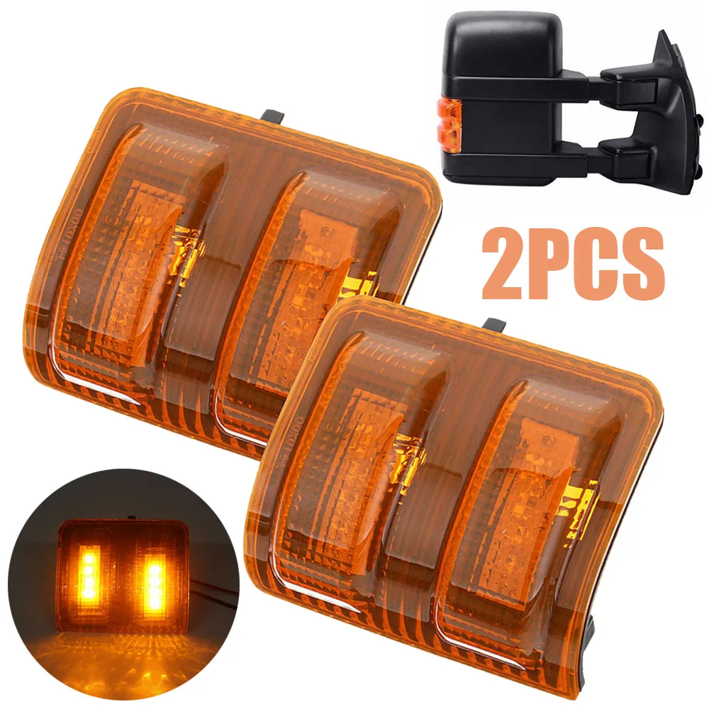 

2pcs/set Car Side Mirror Marker Turn Light Amber Light Led Lamp For FORD 2008-15 F250 F350 F450 F550