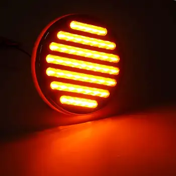 

Hot 12V 4 Inch Round Red LED External Lights Auto Car Bus Truck Trailer Light Rear Fog Light Indicator Light For Car Trailer Tru