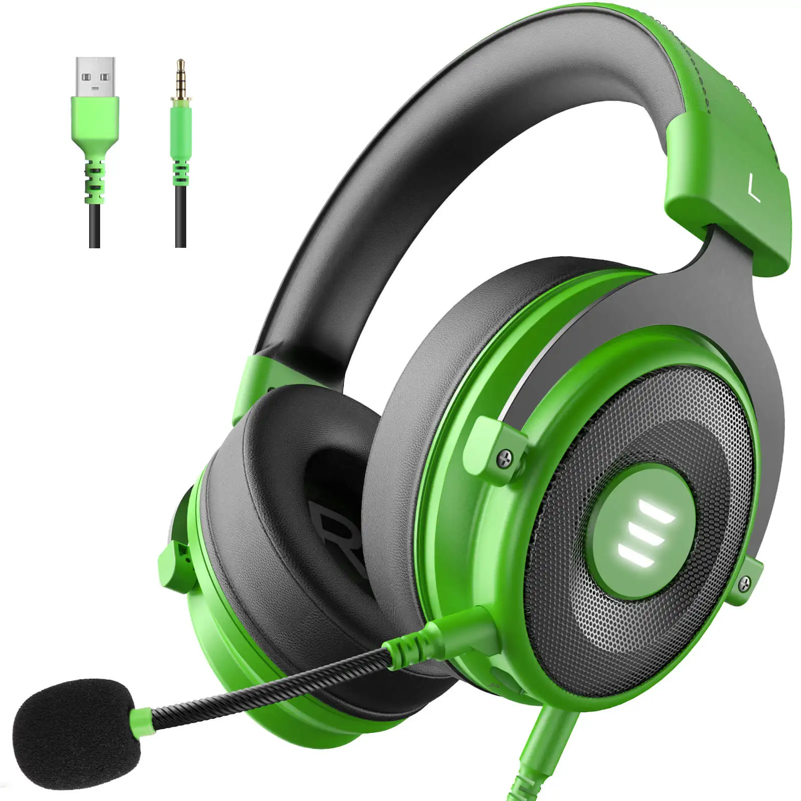 EKSA Wired Headphones E900 Pro Gaming Headset Gamer 7 1 Surround USB 3 5mm 2IN1 Earphones with Microphone For PS4 Xbox PC Phone