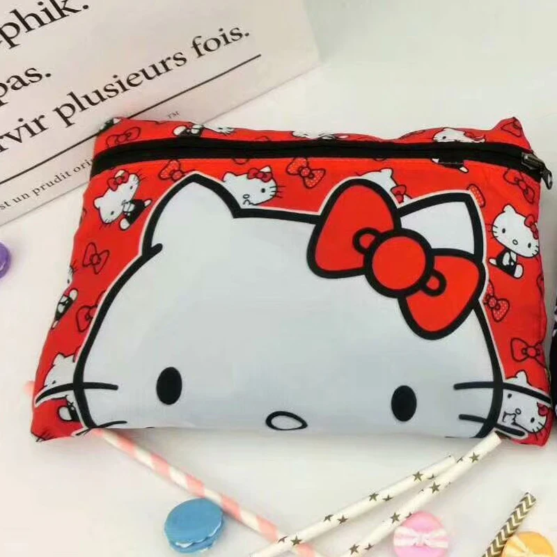 Hello kitty складная дорожная сумка Большая вместительная для багажа переноски