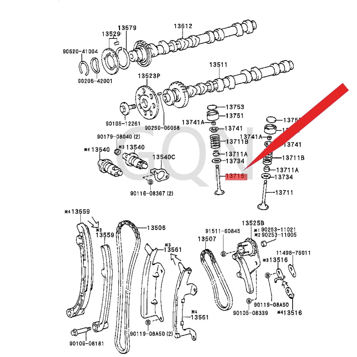 

Выхлопной Клапан 1990-игрушка ota EST IMA PRE VIA EST EMI не IL UX, впускной клапан, масляное уплотнение, уплотнительное кольцо, стержень клапана