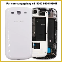 Full Housing Case For samsung galaxy s3 i9300 S3 neo 9300i 9301i Battery Back Cover Door Rear Case Middle Frame Plate Bezel