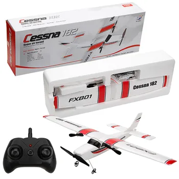 

RC Remote Control Helicopter Glider Airplane DIY FX-801 2.4Ghz 2CH RTF USA Assembled Model Toy For Children's Gift