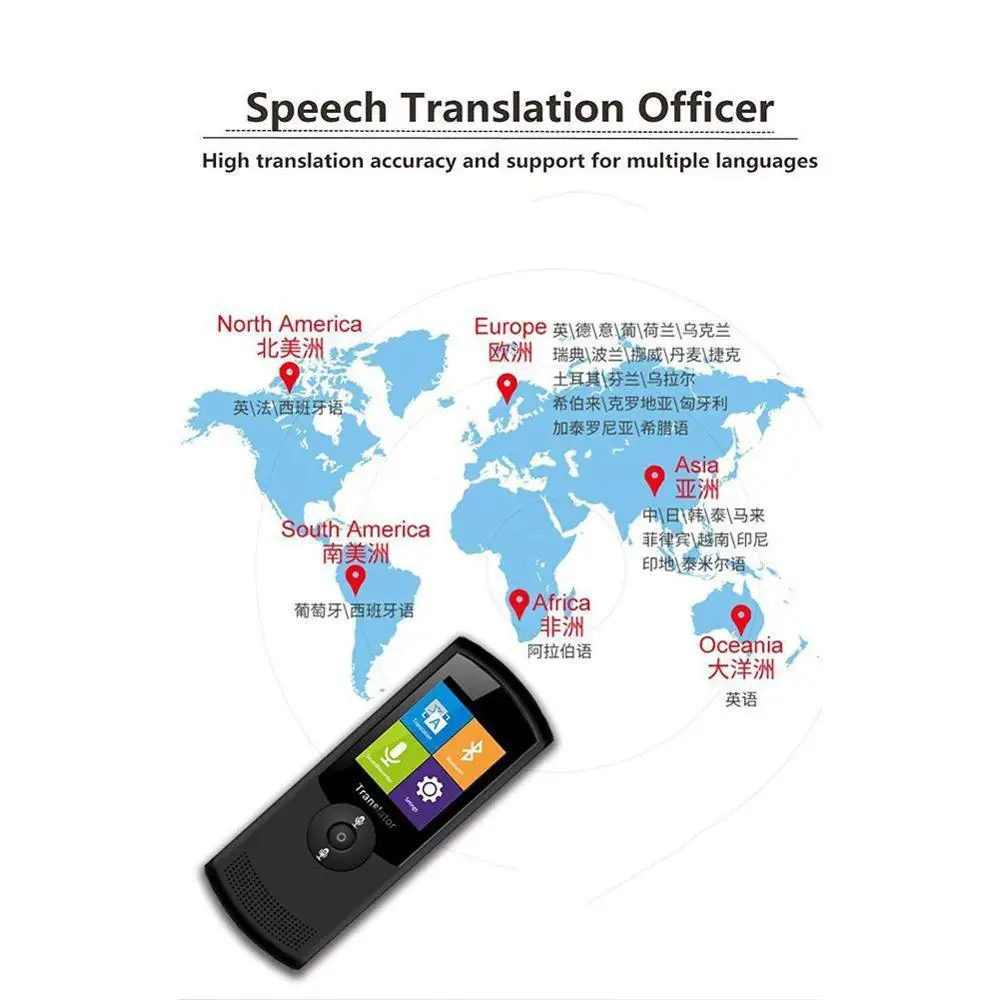 

New T5 Intelligent Speech Translation Machine Simultaneous Translation Translator 42 Language Wifi Translation
