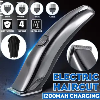 

Professional Home Hair Trimmer Comb Men Rechargeable Electric Hair Cutter Clipper for Barber Oil Head Carving Women Split End