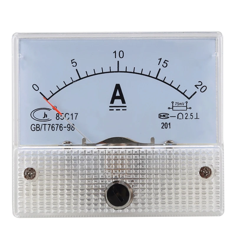 

DC 0-20A Analog Amp Meter Ammeter Current Panel + 20A 75mV Shunt Resistor