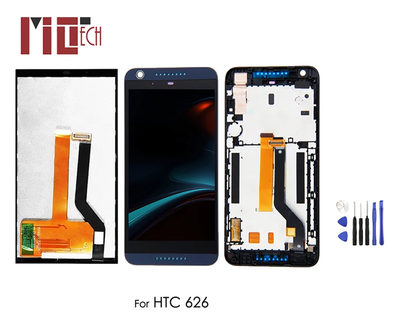 Najtaniej Wyświetlacz LCD do HTC Desire 626 D626 626G 626W ekran dotykowy Digitizer pełna zgromadzenia wymiana części naprawa z rama