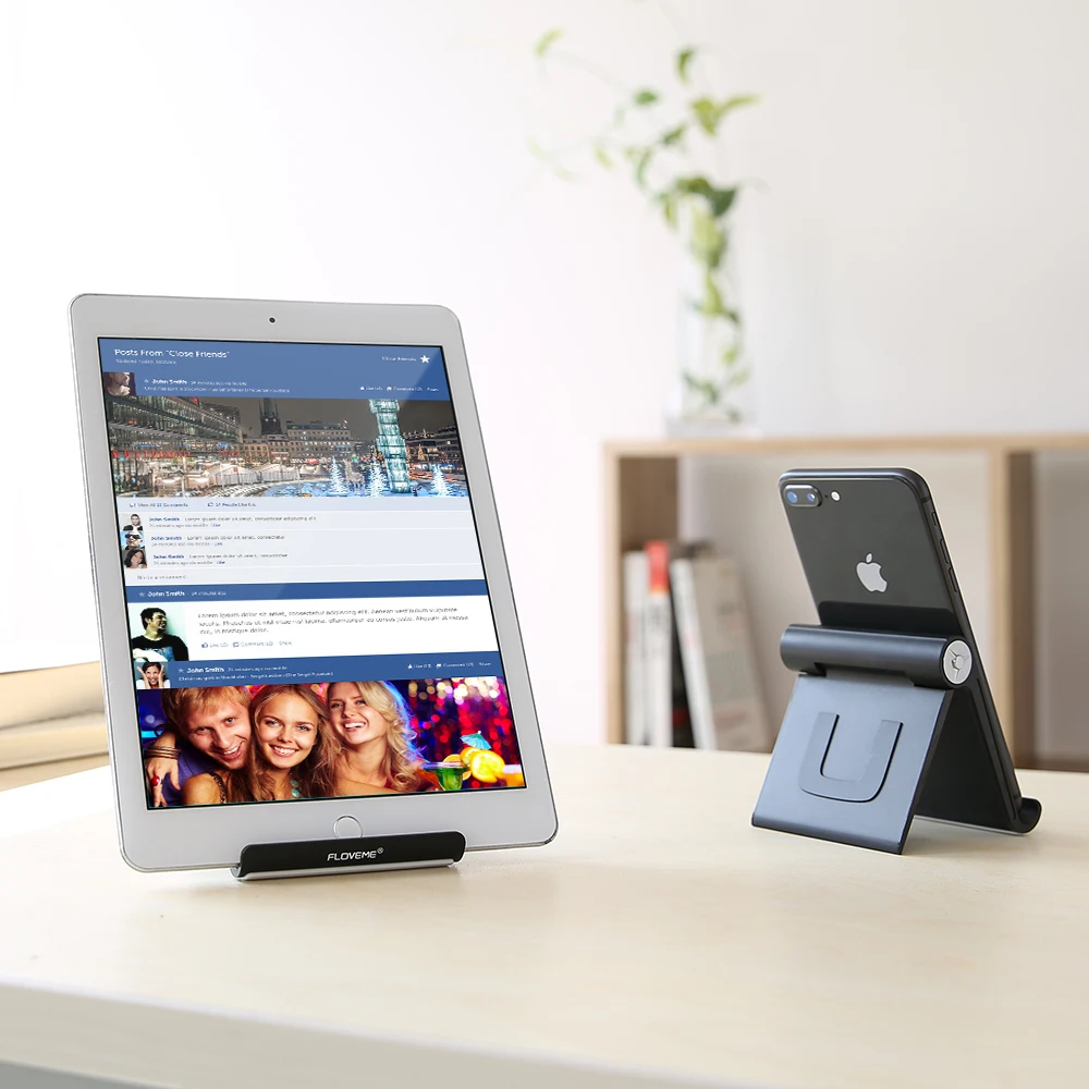 FLOVEME Telefon Halter Stehen Für iPhone X 8 7 6 Samsung A50 S9 Xiaomi 8 9 Einstellbare Aluminium D
