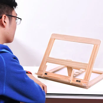 

Multifunction Adjustable Wooden Frame Reading Book Magazine Stand Bookshelf Tablet PC Holder Drawing Easel Stationery