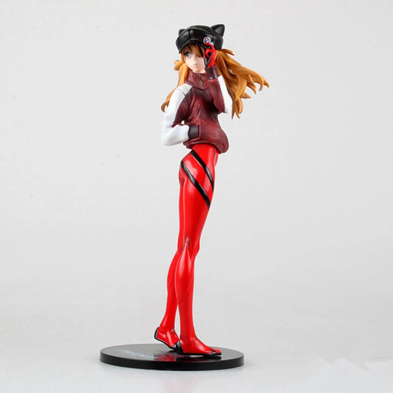 

Neon Genesis Evangelion Sohryu Asuka Langley Cat Ear Cap Sportswear GK Statue PVC Action Figure Collection Model Toy A60