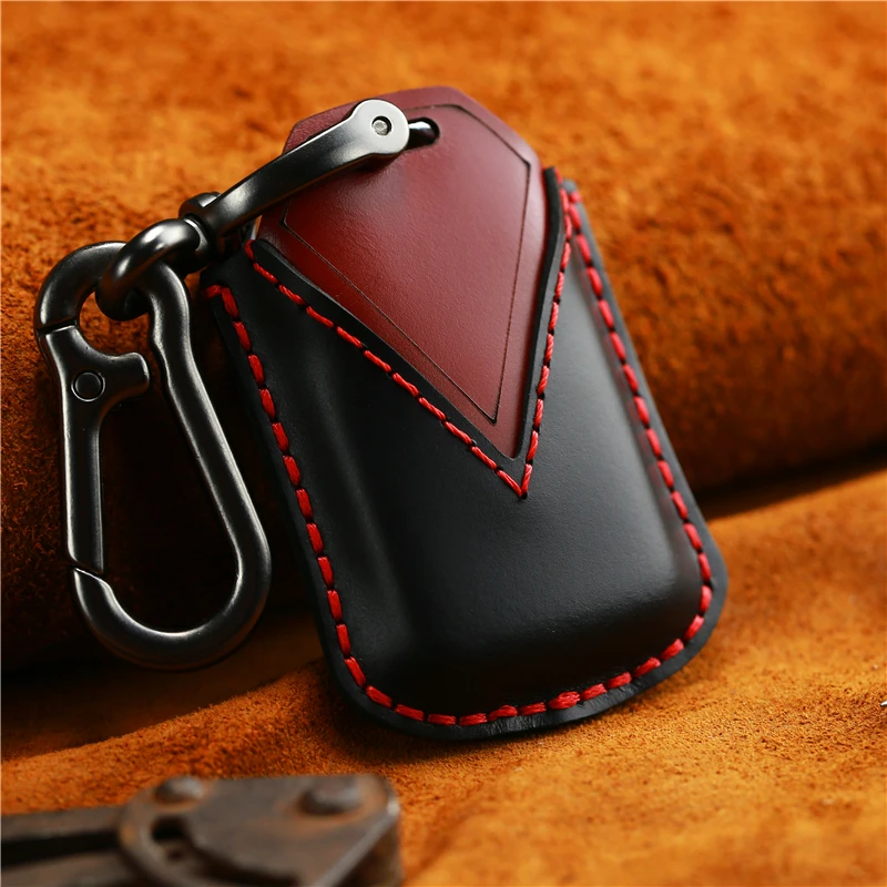 EASYANT Leather Key Cover Case Bag Keyless Fit for Honda Leather Key Cover