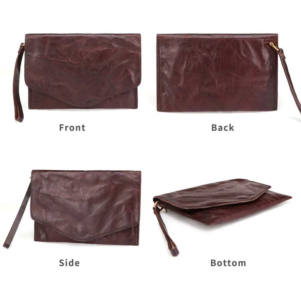 JOYIR Luxury Brand Business Men Wallet Leather Man Clutch Bag iPad Bag Vintage Male Handbag Casual Wallets Male Handy Bag