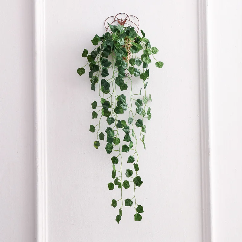 1 шт. искусственные растения листья из ротанга зелень имитация виноградной лозы