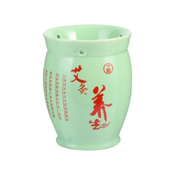 

Professional Double Layer Ceramic Moxibustion Pot Can Tin Moxa Cup Massage For Spa Scraping Apparatus Body Healthy Supplies