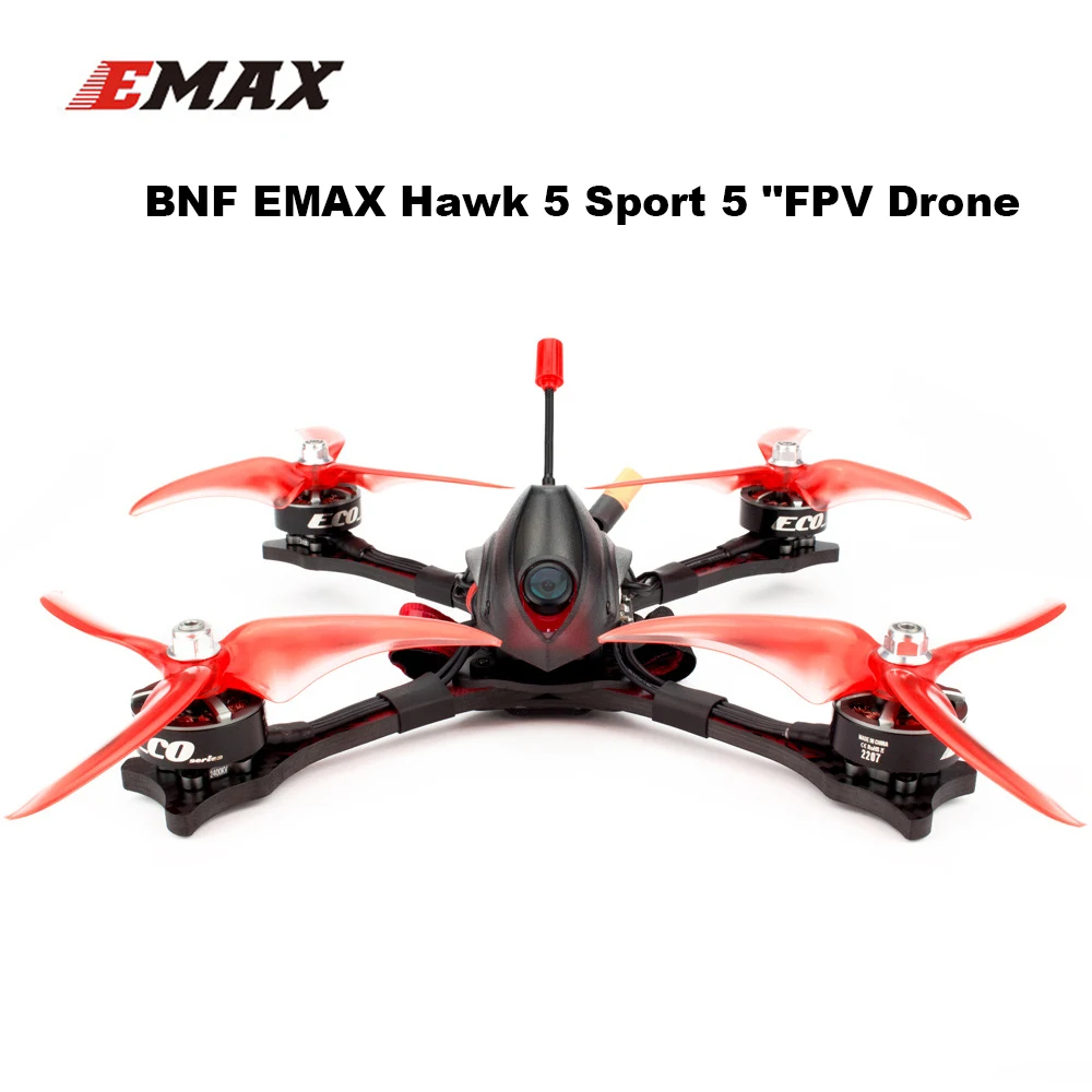 EMAX Hawk Спорт " 210 мм FPV Дрон BNF W/ECO2207 1700KV/2400KV мотор FPV камера CADDX F4 MATEKF405 Firmwar для FPV гоночного дрона