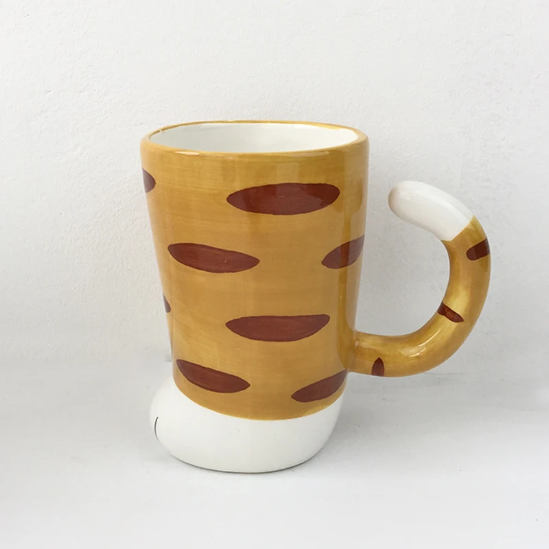 Couple cat claw cup, cute super cute coffee cup, mug ceramic cup, creative household milk water cup