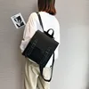Fashion 2 Pcs Set Leather Women Backpacks For Teenagers Female Shoulder Bag Large Capacity Pu Travelling Bags Vintage School Bag ► Photo 2/6