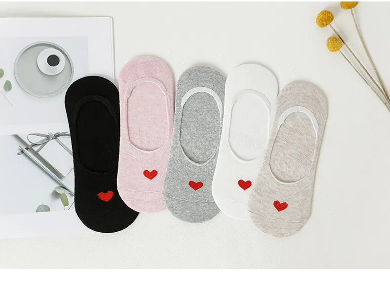 Socks Summer Short Socks Shallow Mouth South Korea Cute No-show Socks Pure Women's Silica Gel Cotton Socks Children Thin Hidden