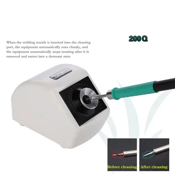 

YIHUA 200Q Infrared Sensor Smart Induction Soldering Iron Tip Cleaner With Light Weight Iron Tip Cleaning Tool for mobile repair