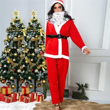

S-3XL Christmas Cosplay Costumes Plus Size Adults Women Sexy Lingerie women Santa Claus Christmas Cosplay Party Fancy Dress A30