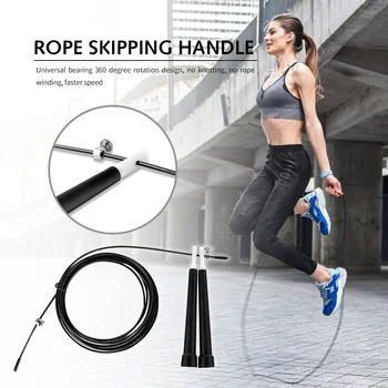 

PVC Handle Jump Rope Adjustable 3m Steel Skipping Ropes Boxing Sporting Exercise for Outdoor Sporting Accessories