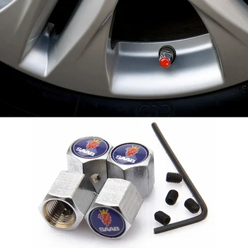 

Car Styling Auto Wheel Anti-theft Valve Stem Caps for SAAB Aero X 9-3 9-5 9-7X SCANIA 03-10 Saab 9-3 9-5 93 95 Auto Accessories