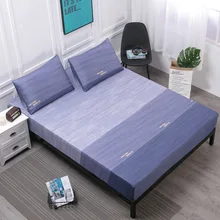 12 Color Waterproof Mattress Cover Solid Soft Fitted Sheet with Elastic Band High Quality Mattress Protector