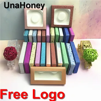 

20/30/50 pcs eyelash packaging box blank eyelashes plastic package all white square trayr DIY lash boxes packaging make up