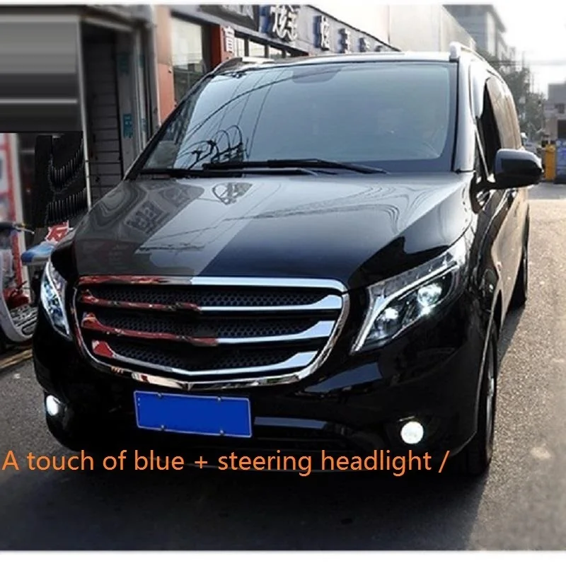 MODEL D Ходовые авто автомобили внешний боковой указатель поворота аксессуары светодиодные Drl фары Задние Автомобильные фары в сборе для Mercedes Benz Vito - Цвет: MODEL D