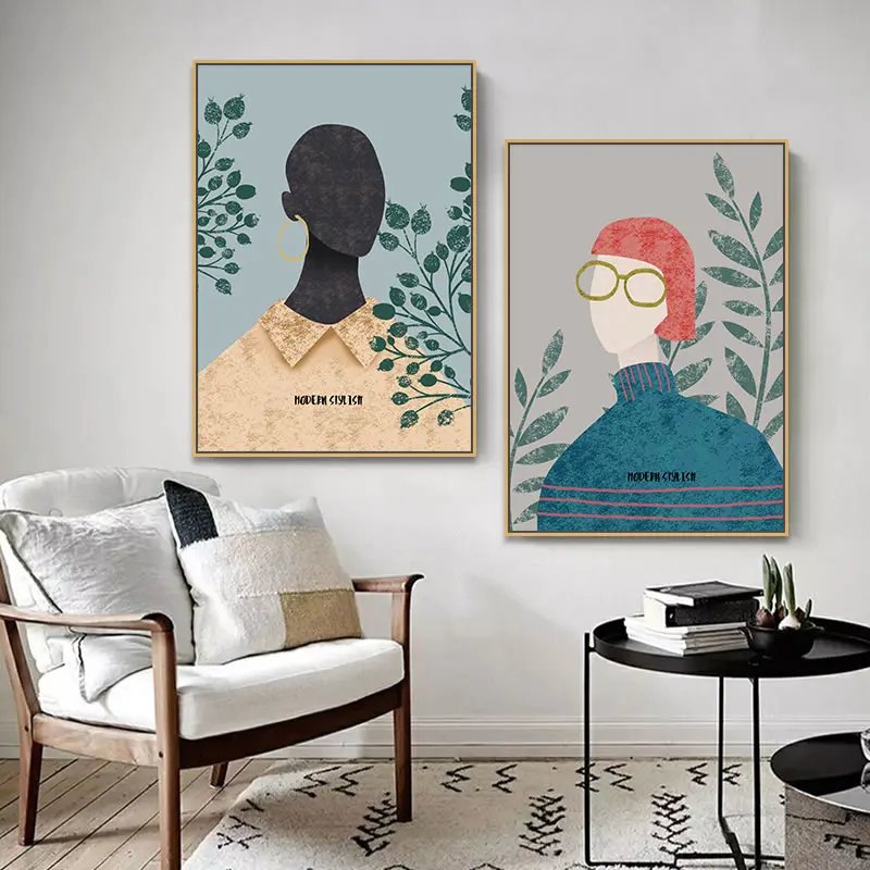 Плакаты и принты в скандинавском стиле современный простой модный цветок