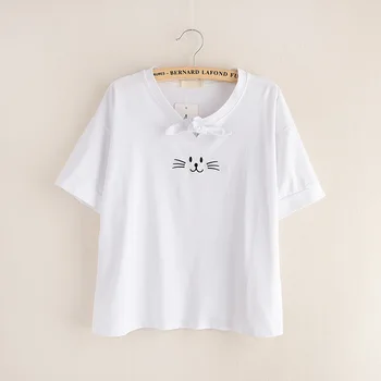 

2019 New fashion Print Cotton Summer T shirt Women Casual Short Sleeve Lady T shirt