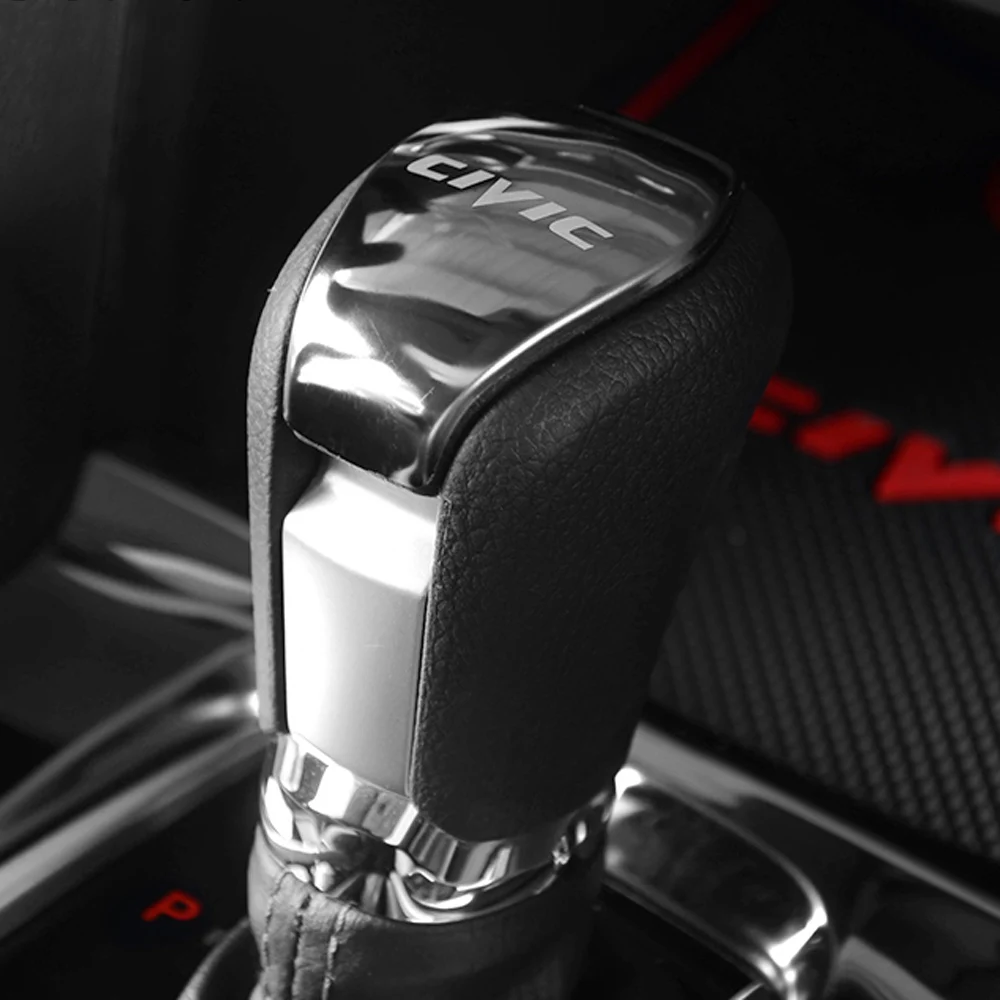 Нержавеющая сталь для Honda CIVIC 2016 2017 2018 2019 2020 ручка переключения рулевого механизма