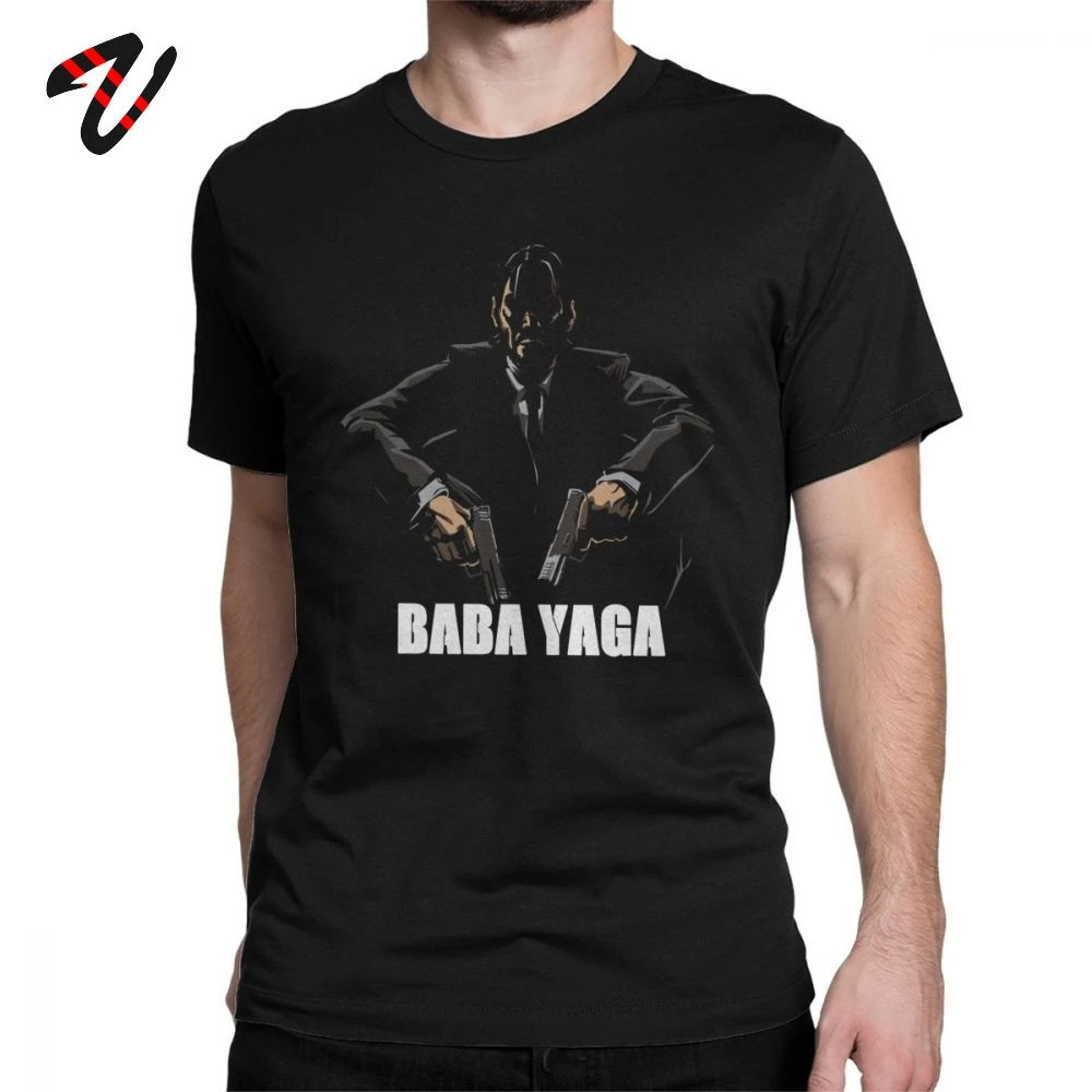Новинка мужские футболки футболка Baba Yaga John Wick модная индивидуальная хлопковая в