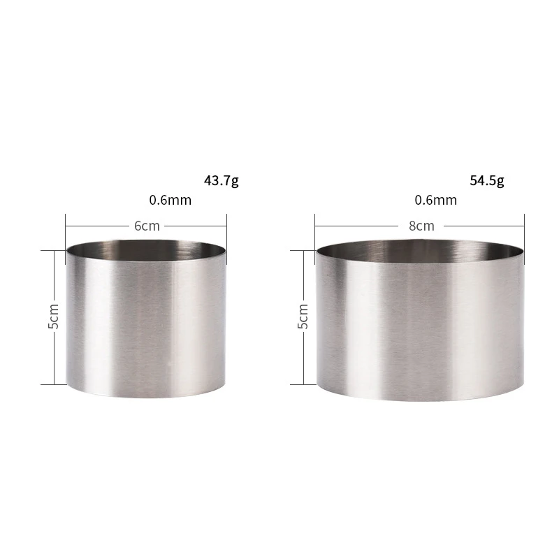 Round Shaped Stainless Steel Mousse Ring Mold DIY Cake Cutter Mould Kitchen Bakeware Mould Decoration Tools Baking Accessories5