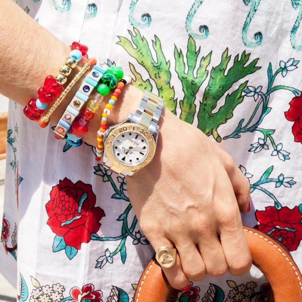 AliExpress женские роксанны Assoulin из бисера Эмаль стрейч браслет femme boho bileklik pulseira bransoletki damskie браслеты