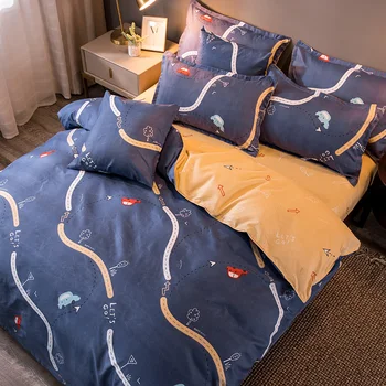 

Cheap And Comfortable Quilt Cover Pillowcase Cover Bed Twin Full Queen King Sizes New Arrival Classical 3-6pcs/set Bed Linings