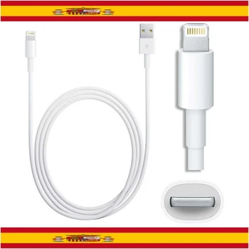 

CABLE USB 8 PIN PARA IPHONE SE 5 5S 5C TOUCH-RETINA CARGA Y DATOS LIGHTNING