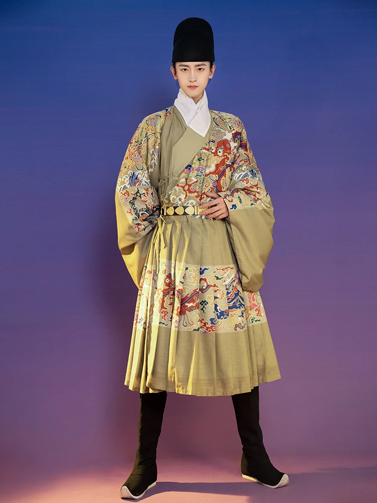 

Ming Hanfu Men's Sticker Flying Fish Clothing Original Authentic Chinese Style Royal Guards Non-costume