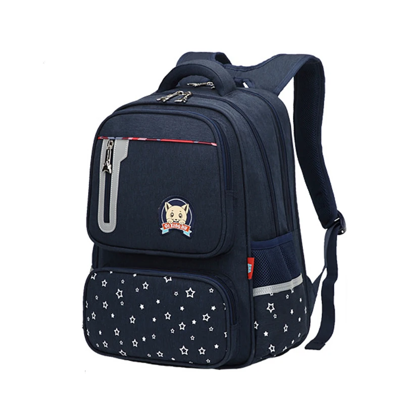 

3D Kids School Bags Boys Girls Primary School Backpack Children Orthopedic Oxford Solid Big Fashion Dot Design Schoolbag