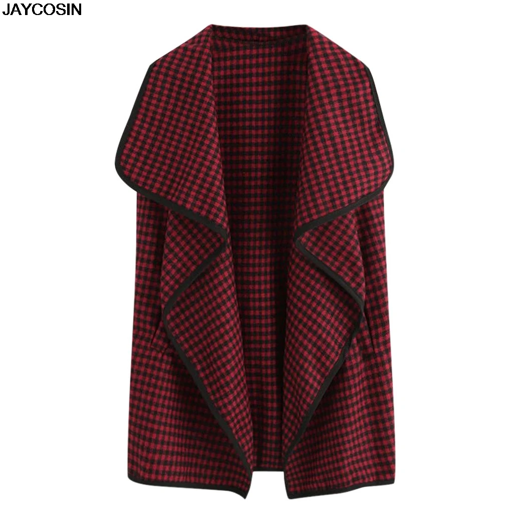 JAYCOSIN Han edition костюм женский жилет куртка на весну и осень черный красный кардиган