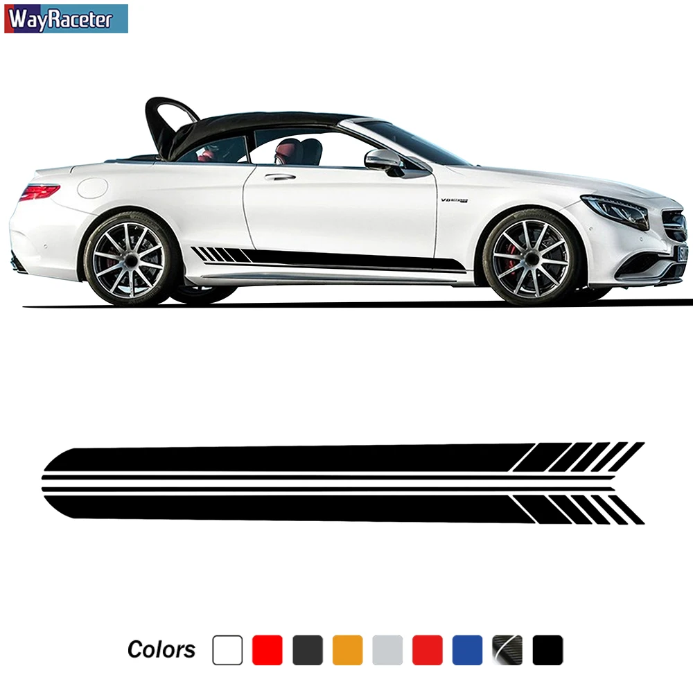 

AMG Edition 1 боковая полоса юбка Наклейка Виниловая наклейка для Mercedes Benz S Class W222 S63 S65 Coupe A217 C217 S500 аксессуары