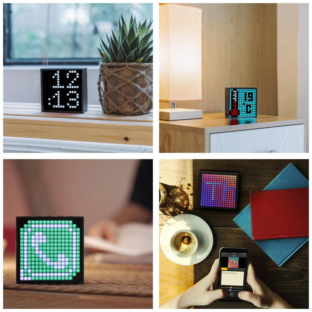Divoom Timebox Evo Pixel Art Clock Alarm Bluetooth Speaker