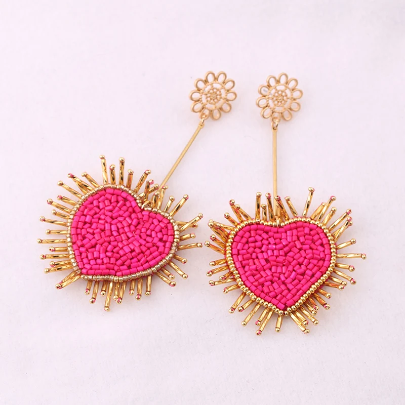 INS 2019 Blue Parrot Tassel Earrings for Women Crystal Bird Drop Earrings Long Fringed Dangle Earrings Wedding Jewelry Evil Eye Rhinestone Statement Earrings Gift for Mon Wife Friends Christmas Party Birthday boho 8