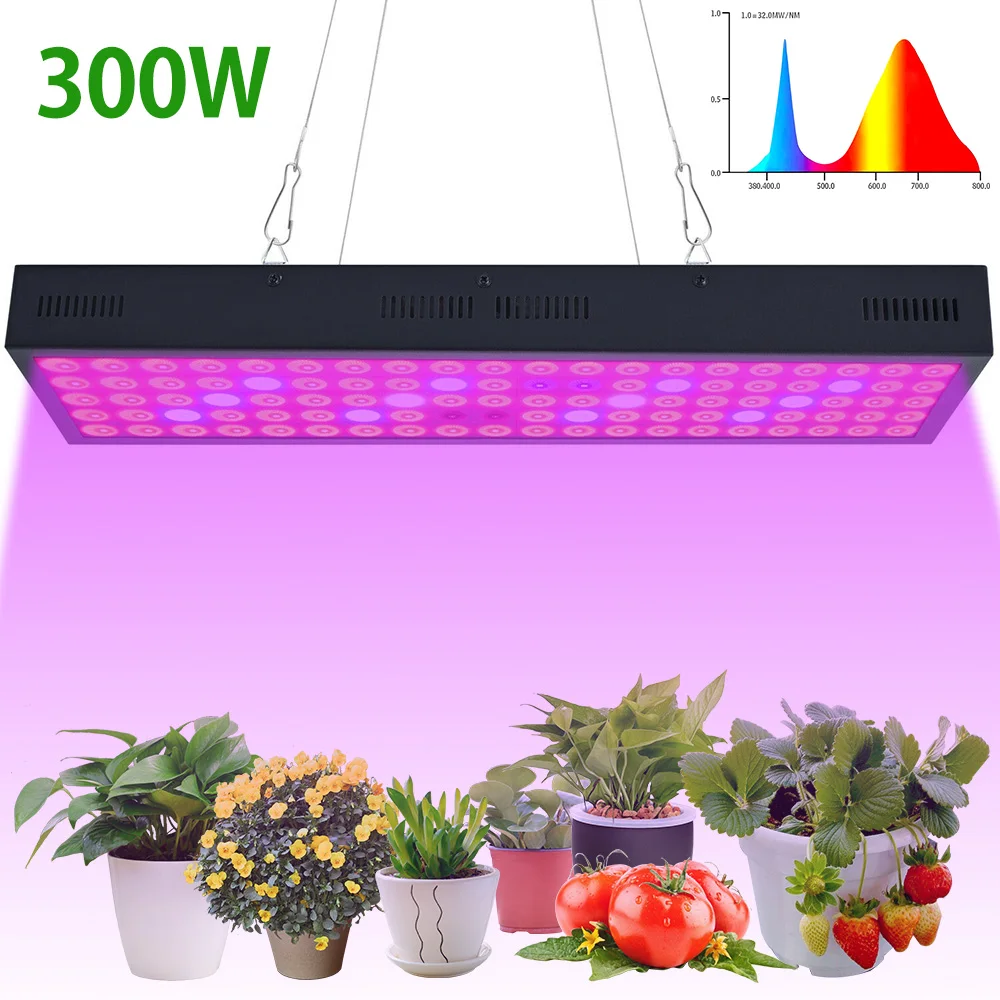 

LED Grow Light 300W Waterproof Phytolamp 100 Leds Chip Phyto Growth Lamp 85-256V Full Spectrum Plant Lighting For Indoor Plant